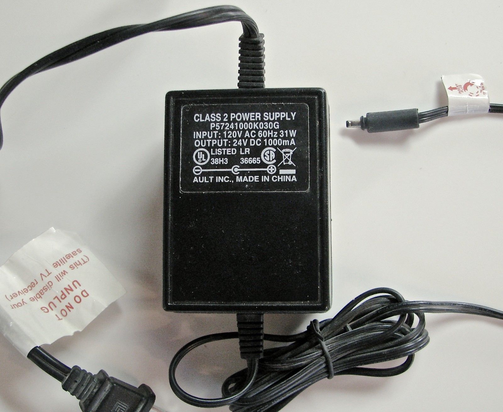 New Ault P57241000K030G AC Adapter Power Supply 24VDC 1000MA Wall Charger Transfomer